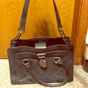 Michael Kors black leather purse